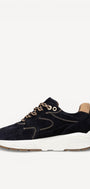 DAMES SPORTIEVE VETERSCHO-Blauw suède/nubuck
