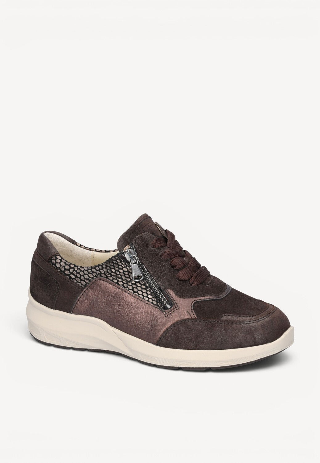 DAMES SPORTIEVE VETERSCHO-Bruin combi kleur