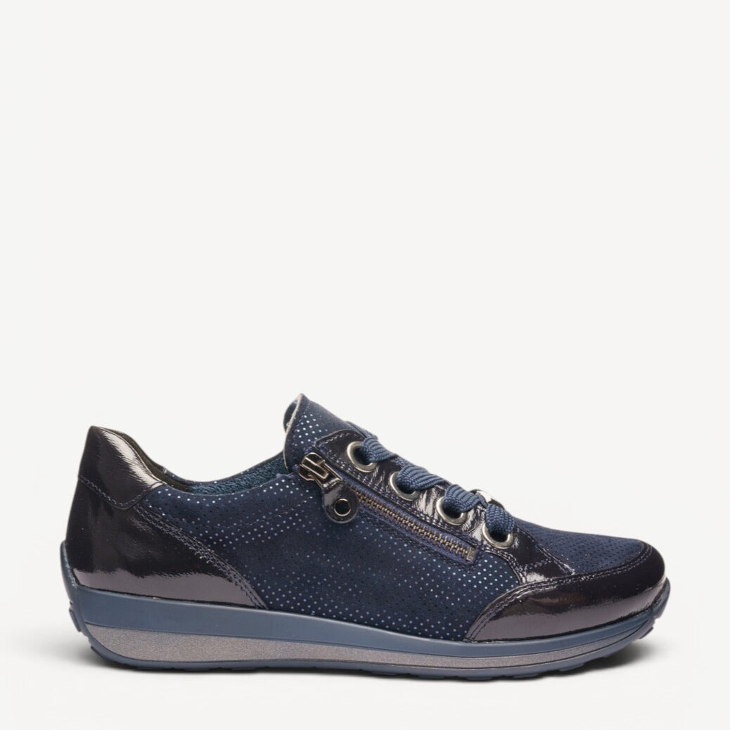 DAMES SPORTIEVE VETERSCHO-Blauw lak