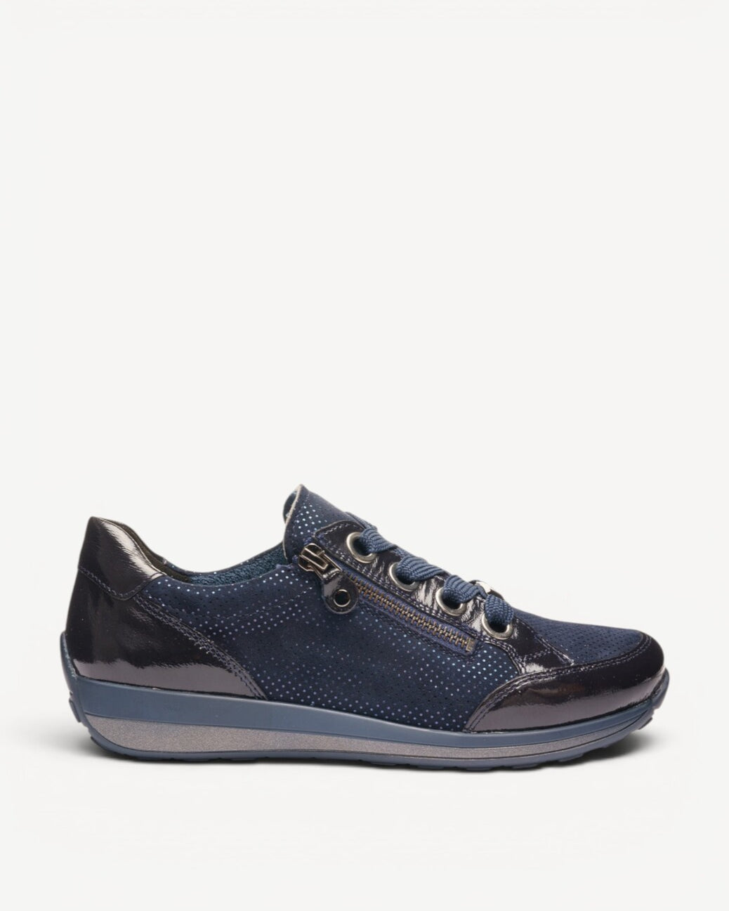 DAMES SPORTIEVE VETERSCHO-Blauw lak