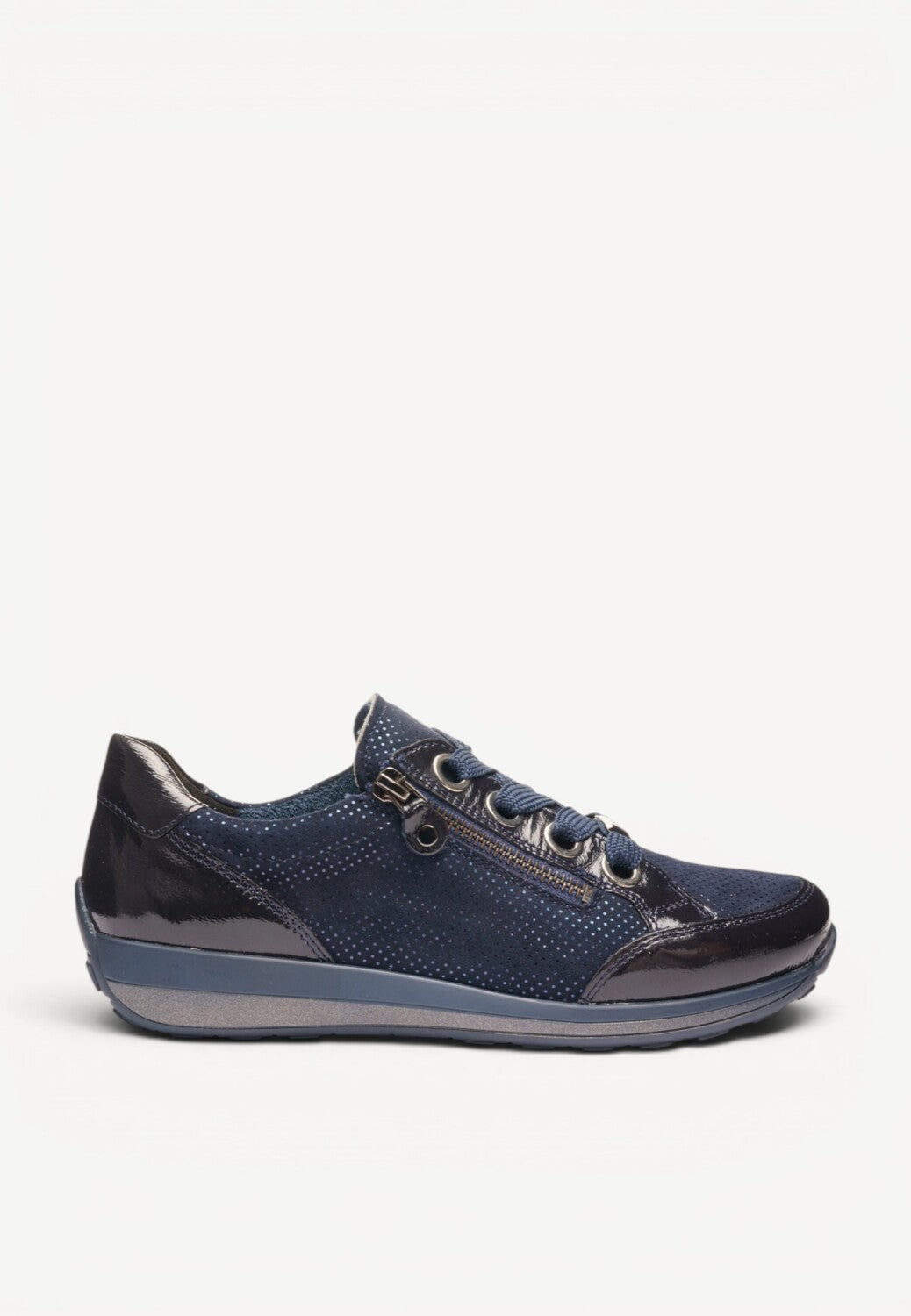 DAMES SPORTIEVE VETERSCHO-Blauw lak