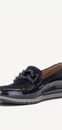 DAMES INSTAPSCHOENEN-Blauw lak