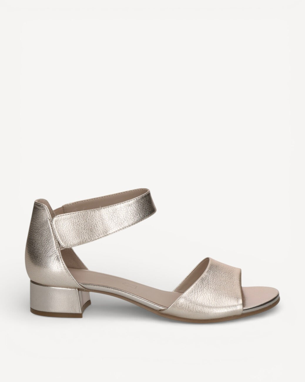 DAMES OPEN SCHOENEN-Goud leer