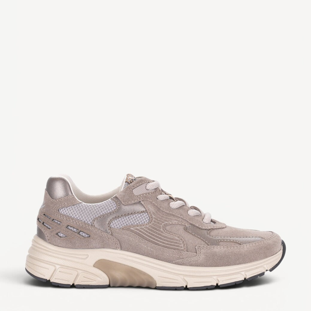 DAMES SPORTIEVE VETERSCHO-Beige suède/nubuck
