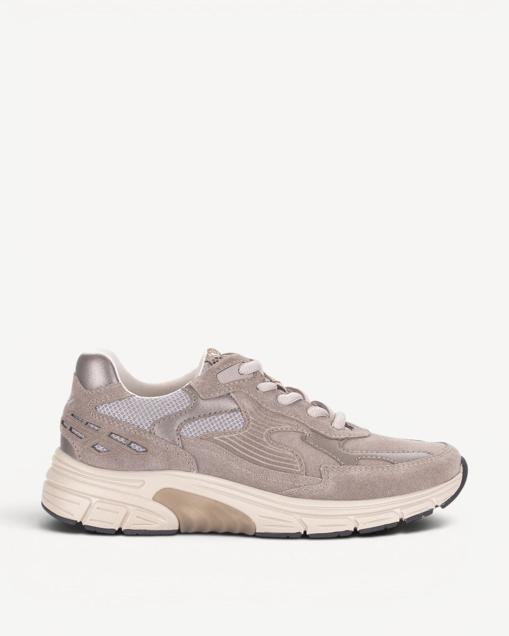 DAMES SPORTIEVE VETERSCHO-Beige suède/nubuck