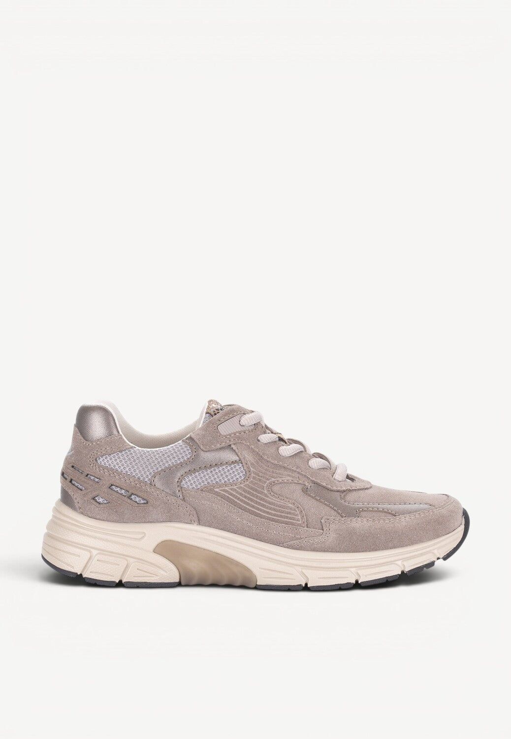 DAMES SPORTIEVE VETERSCHO-Beige suède/nubuck