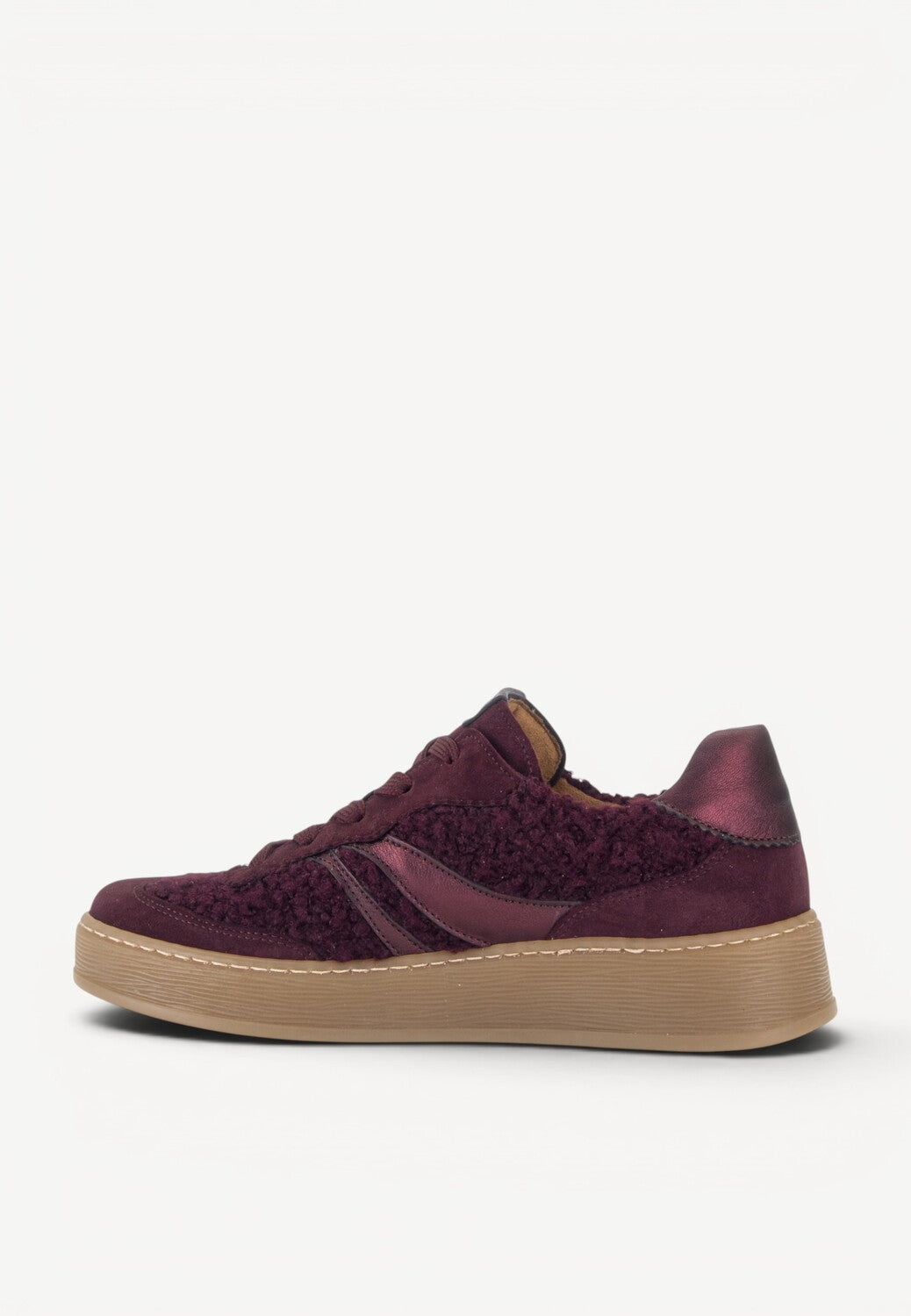DAMES SPORTIEVE VETERSCHO-Rood suède/nubuck