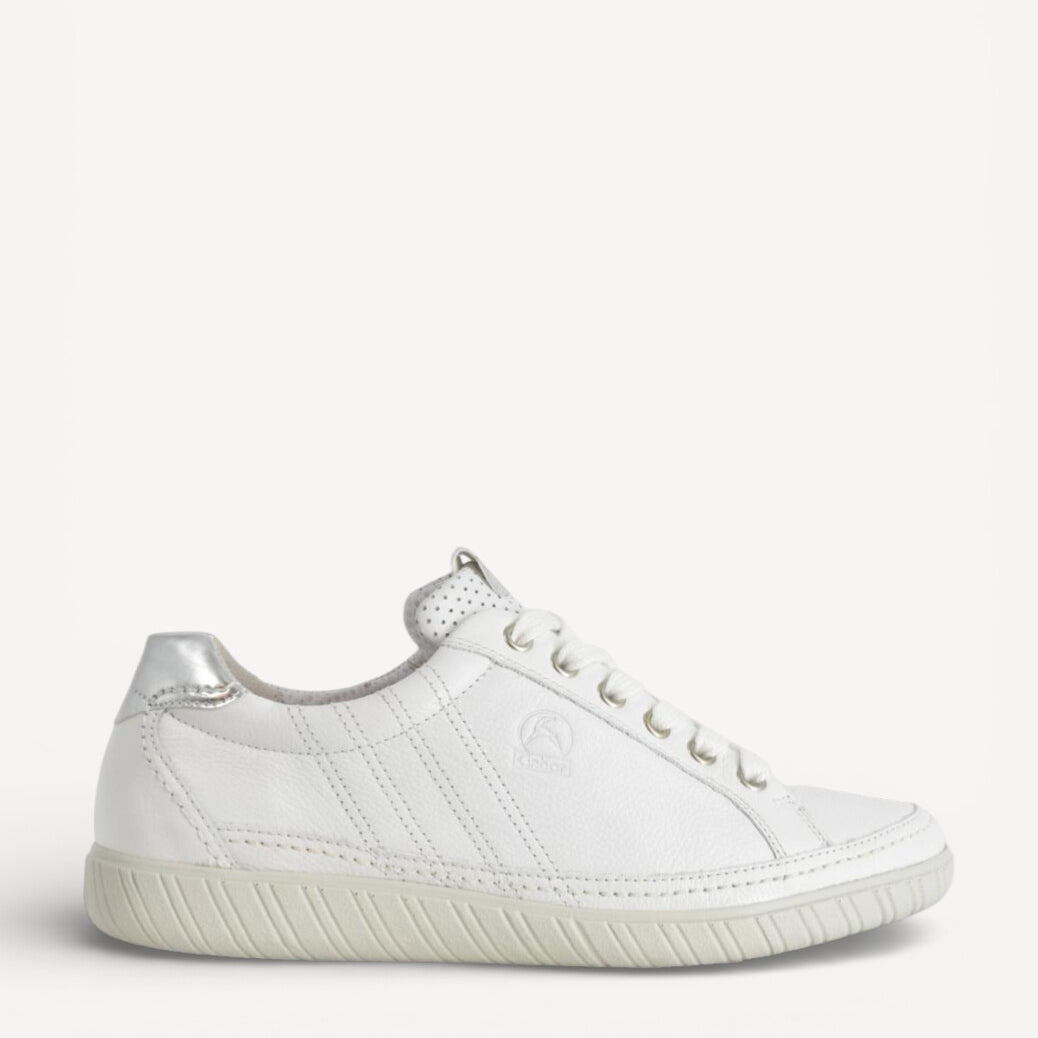 DAMES SPORTIEVE VETERSCHO-Wit leer