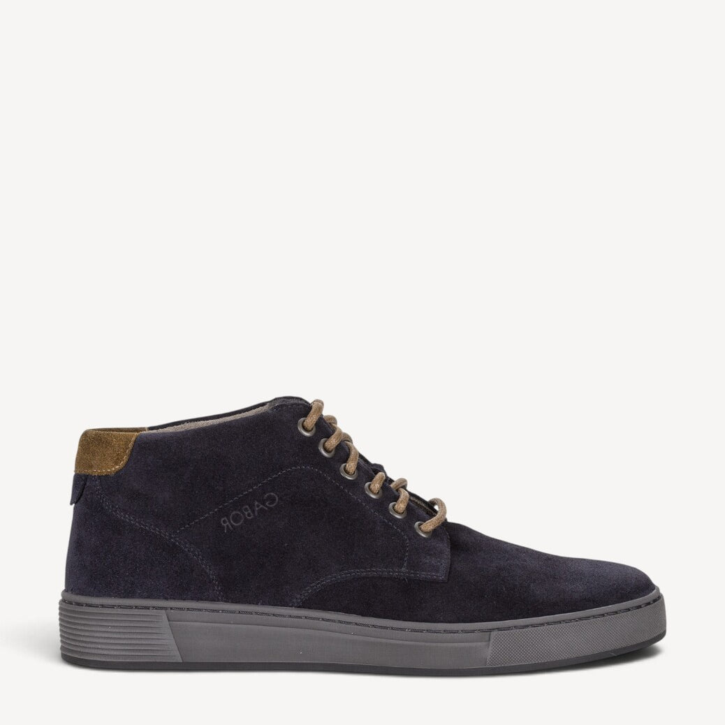 Heren boots-Blauw suède/nubuck