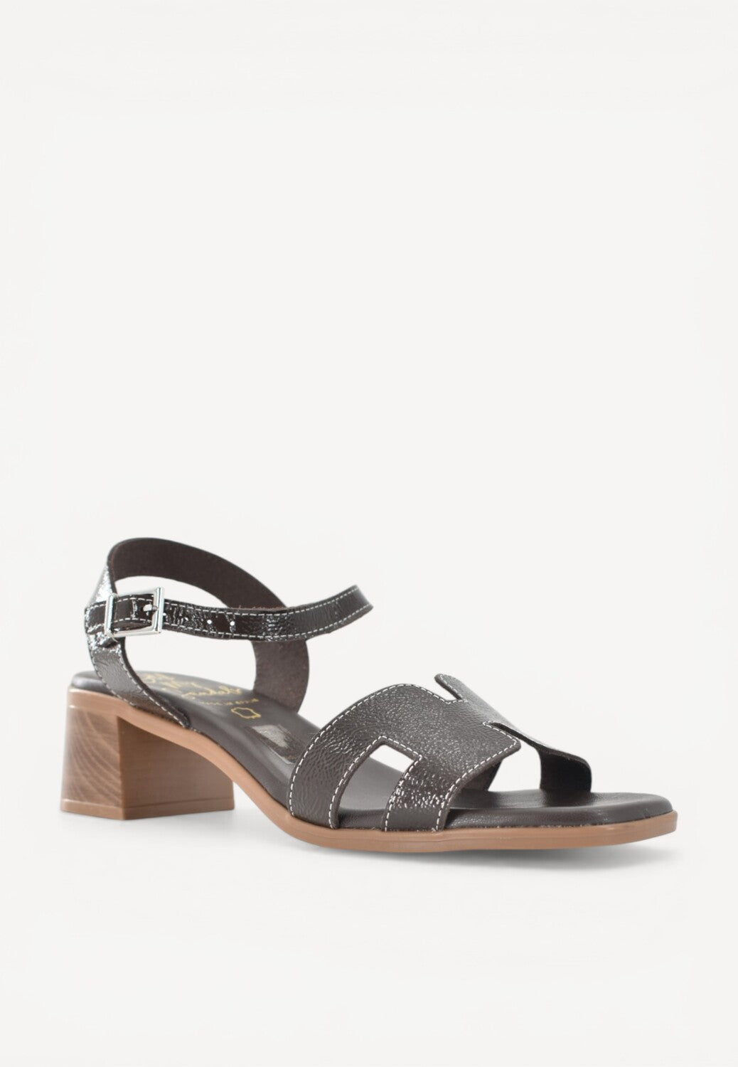 DAMES OPEN SCHOENEN-Bruin lak