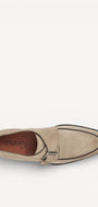 Heren veterschoenen-Beige suède/nubuck