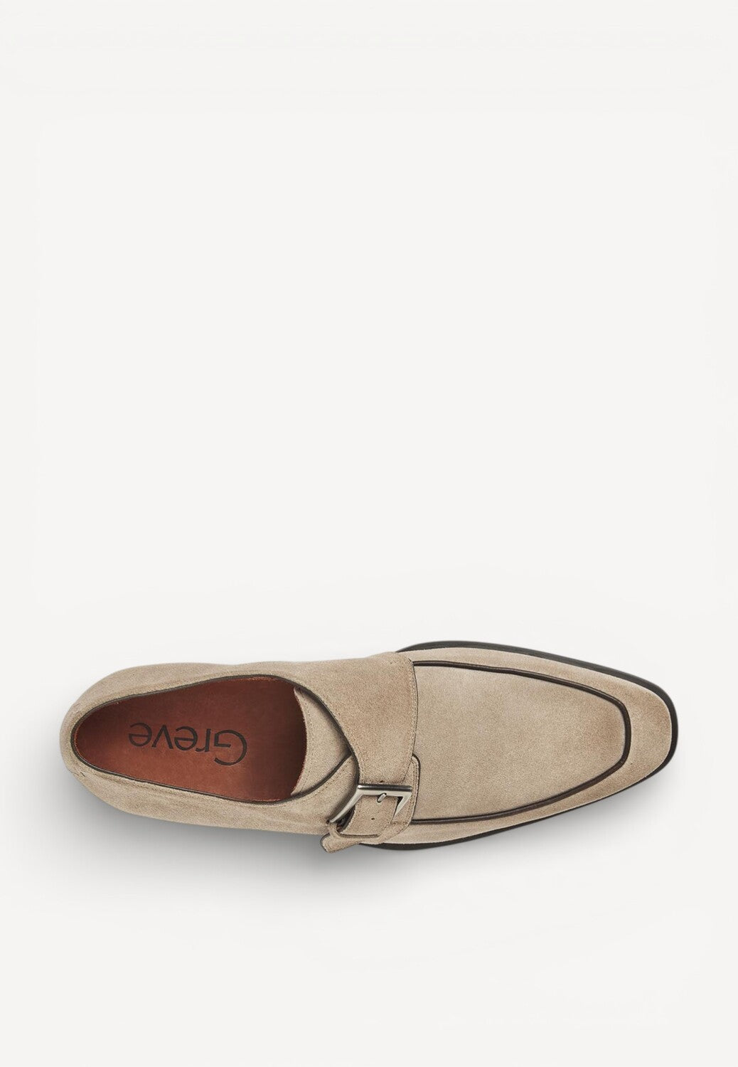 Heren veterschoenen-Beige suède/nubuck