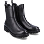 DAMES BOOTS+KORT LAARS-Zwart leer