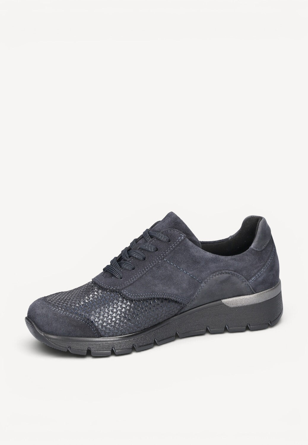 DAMES SPORTIEVE VETERSCHO-Blauw suède/nubuck