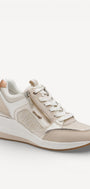 DAMES SPORTIEVE VETERSCHO-Beige leer