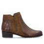 DAMES BOOTS+KORT LAARS-Bruin leer