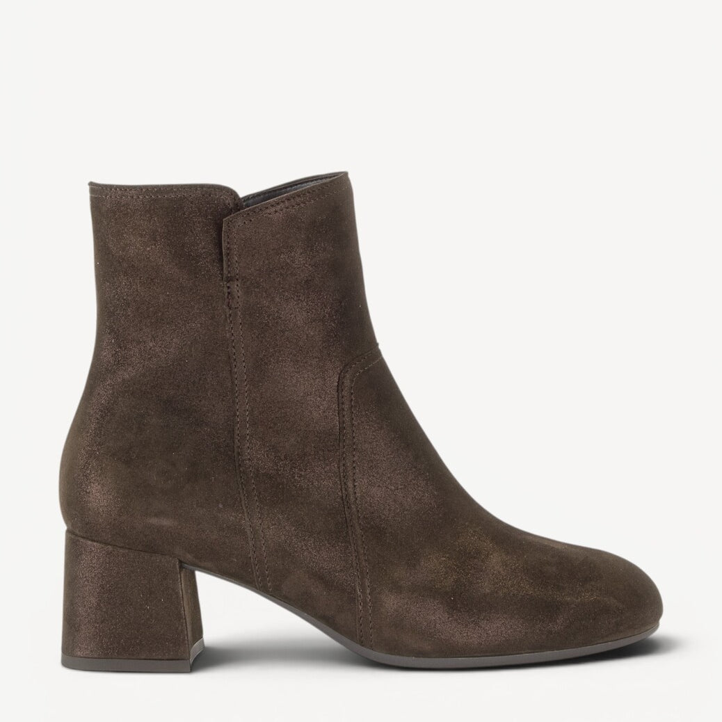 DAMES BOOTS+KORT LAARS-Bruin suède