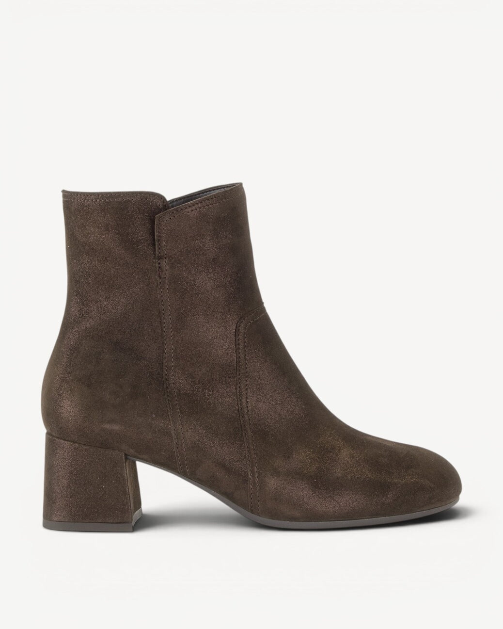DAMES BOOTS+KORT LAARS-Bruin suède