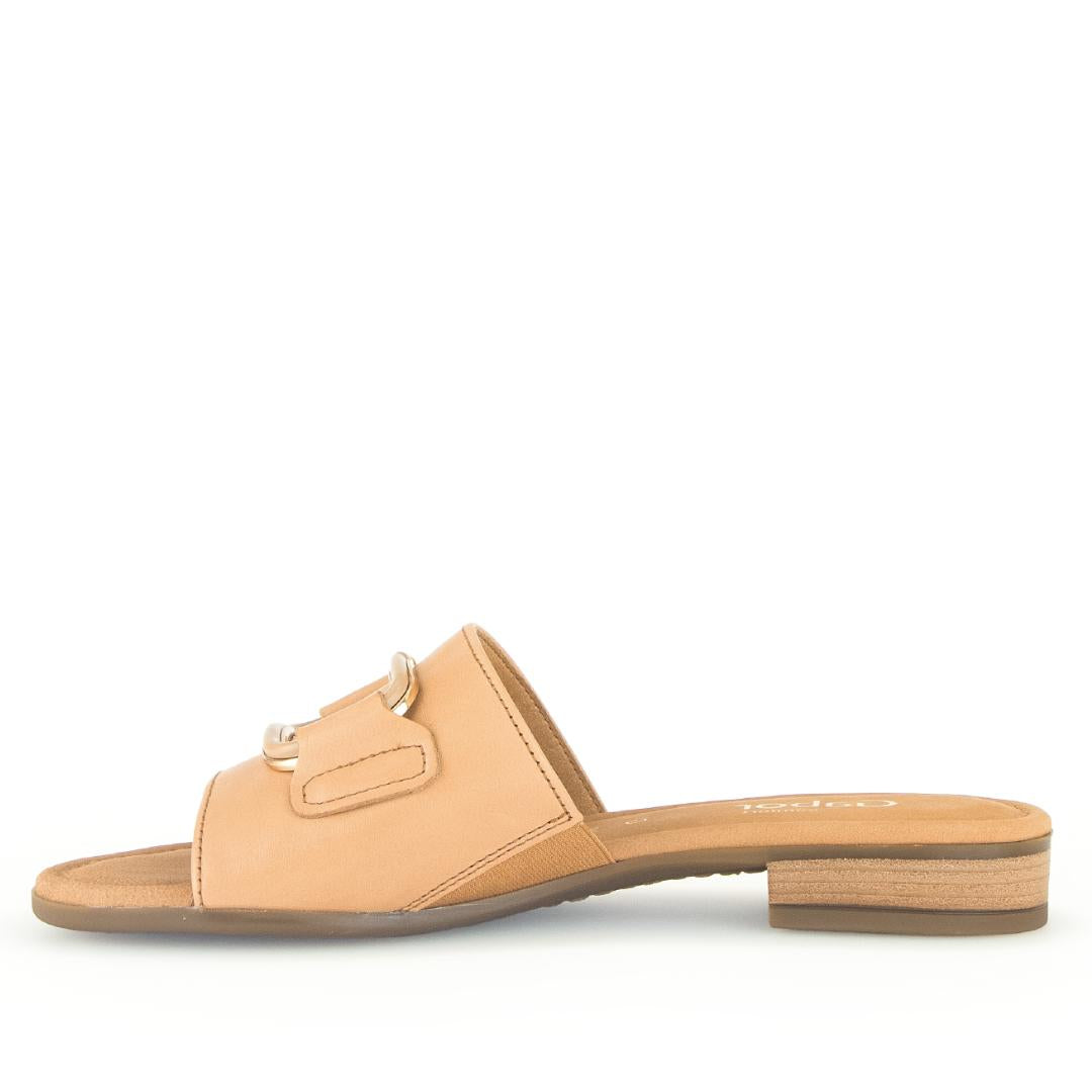 DAMES OPEN SCHOENEN-Bruin leer