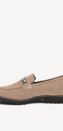 DAMES INSTAPSCHOENEN-Beige suède/nubuck