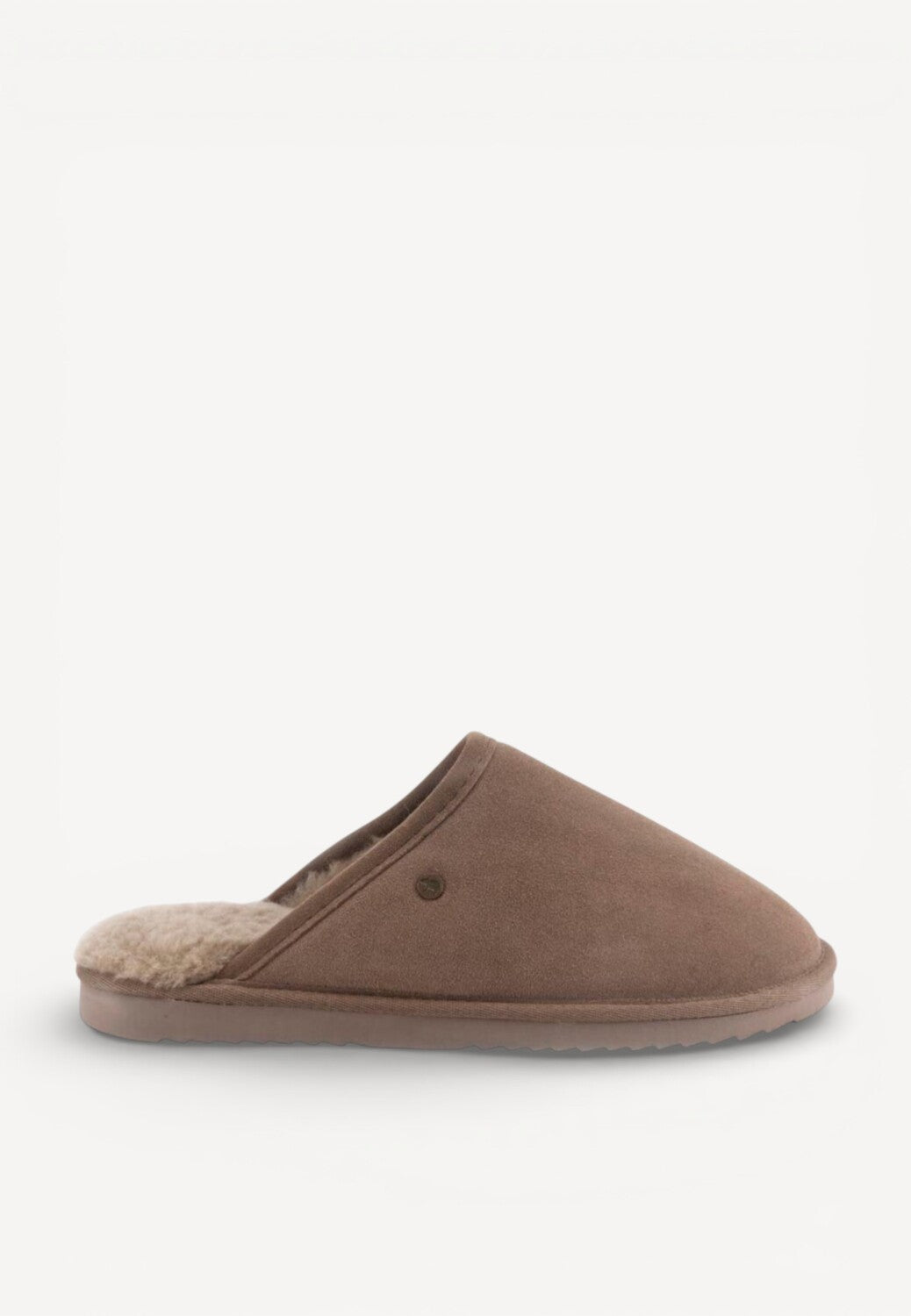 Heren muil pantoffels-Bruin suède