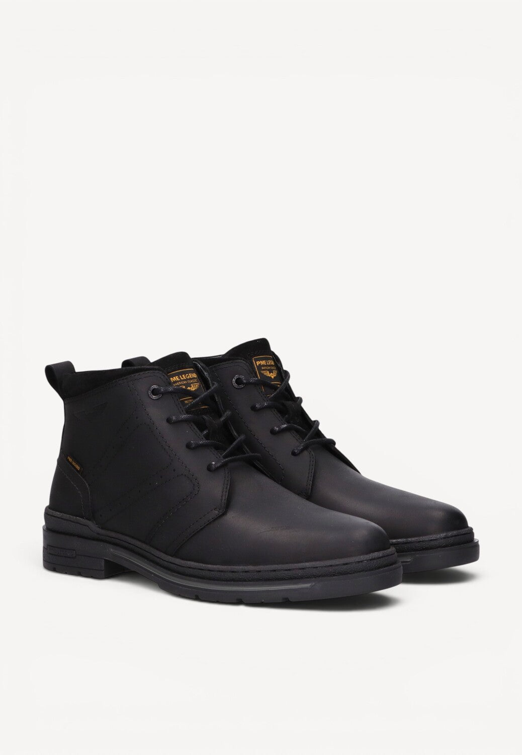 Heren boots-Zwart leer