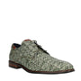Heren veterschoenen-Groen leer