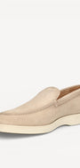 Heren instapper-Beige suède/nubuck