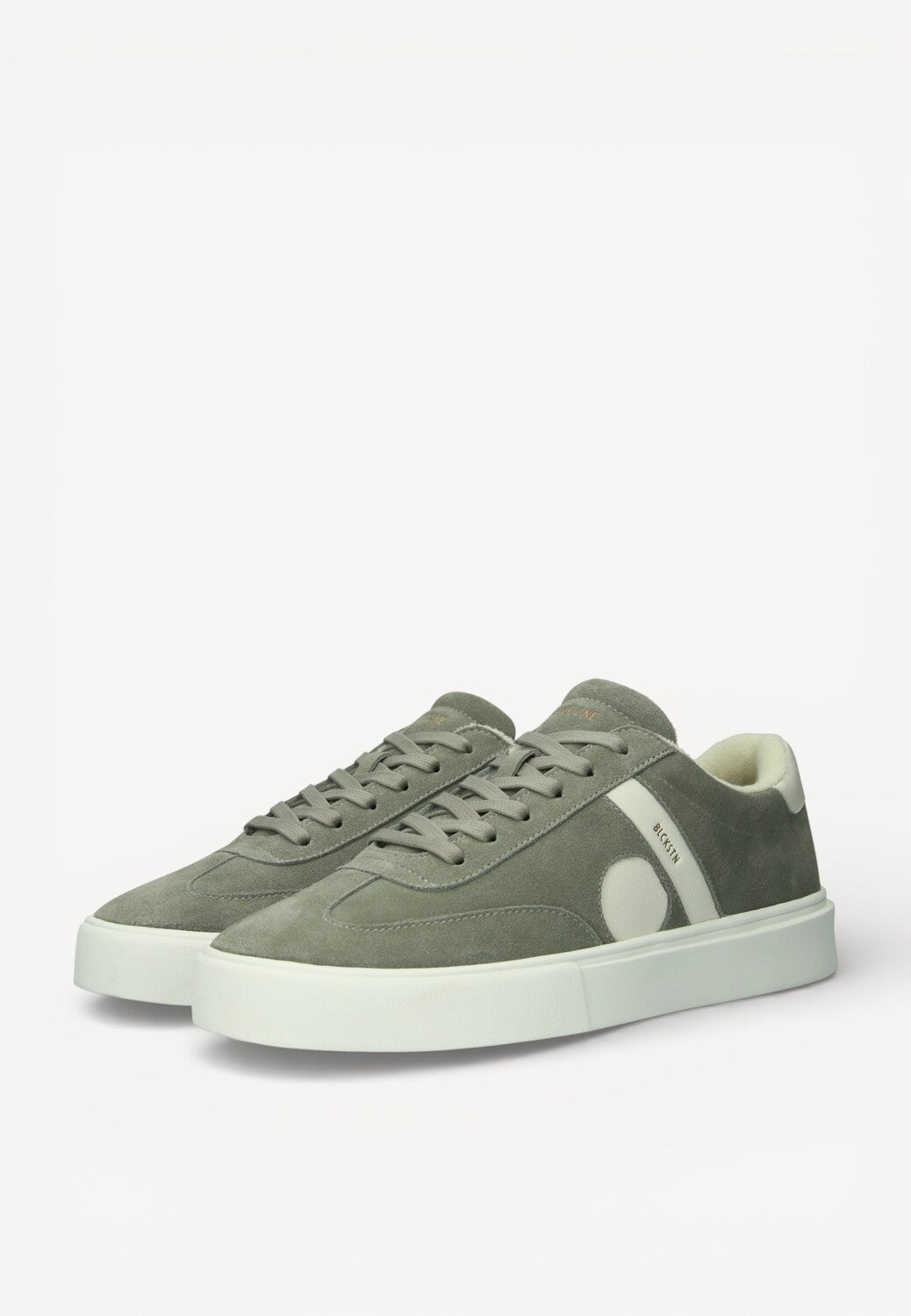 Heren veterschoenen-Groen suède/nubuck