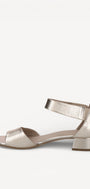DAMES OPEN SCHOENEN-Goud leer