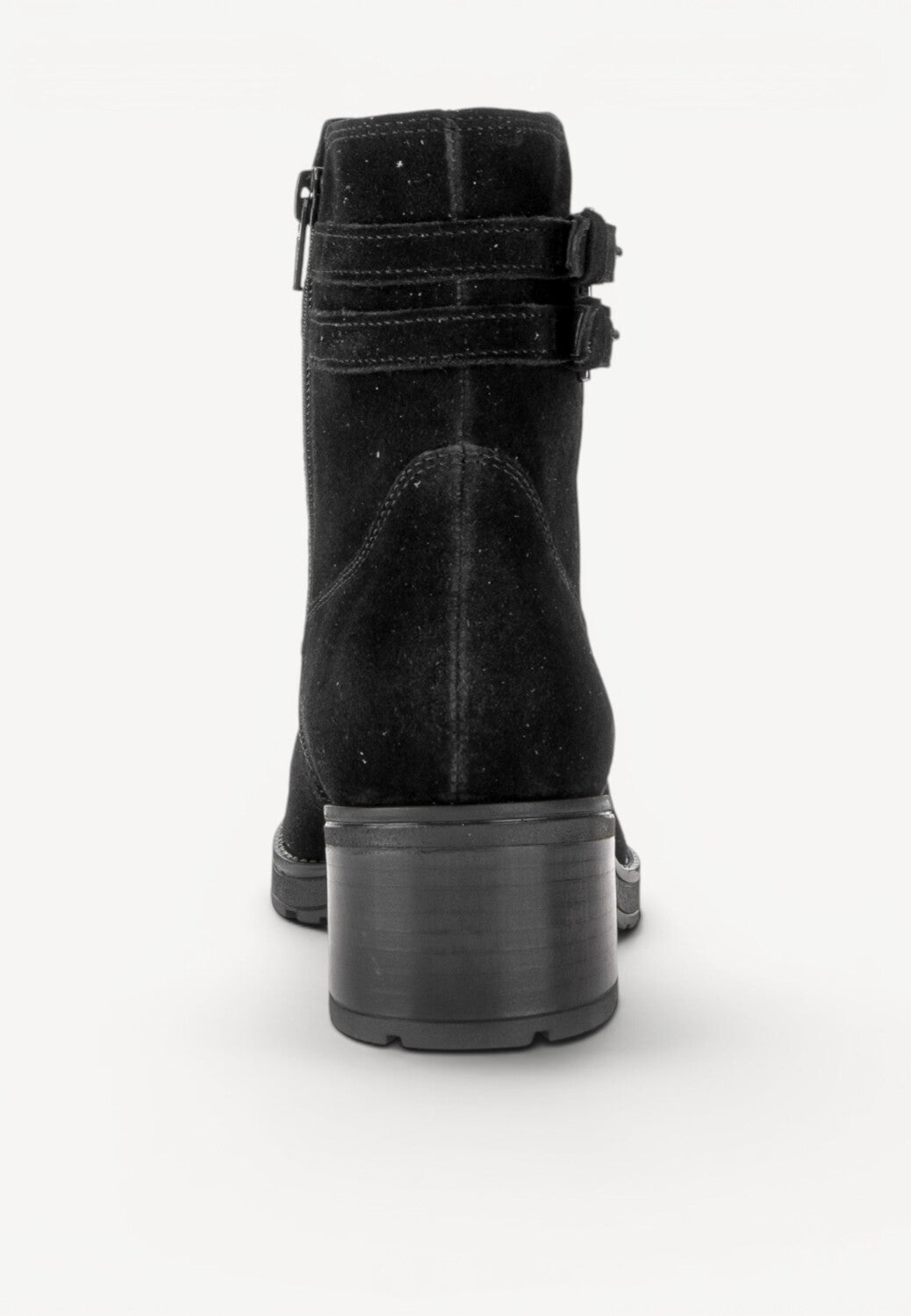 DAMES BOOTS+KORT LAARS-Zwart suède