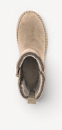 DAMES BOOTS+KORT LAARS-Beige suède/nubuck