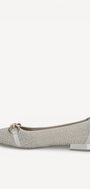 BALLERINAS + PUMPS-Beige leer