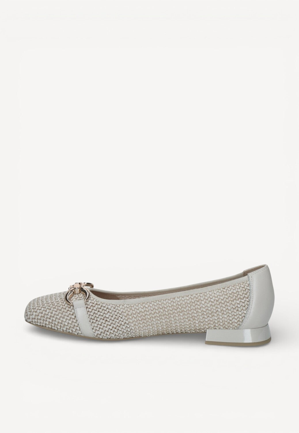 BALLERINAS + PUMPS-Beige leer