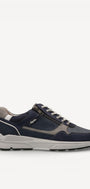 Heren veterschoenen-Blauw combi kleur