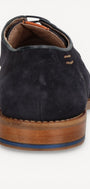 Heren veterschoenen-Blauw suède/nubuck