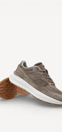 Heren veterschoenen-Beige suède/nubuck