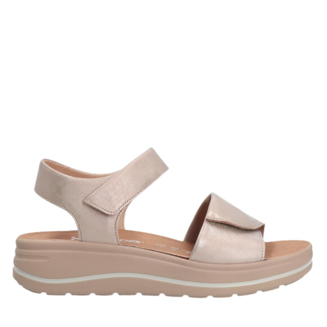 DAMES OPEN SCHOENEN-Goud leer