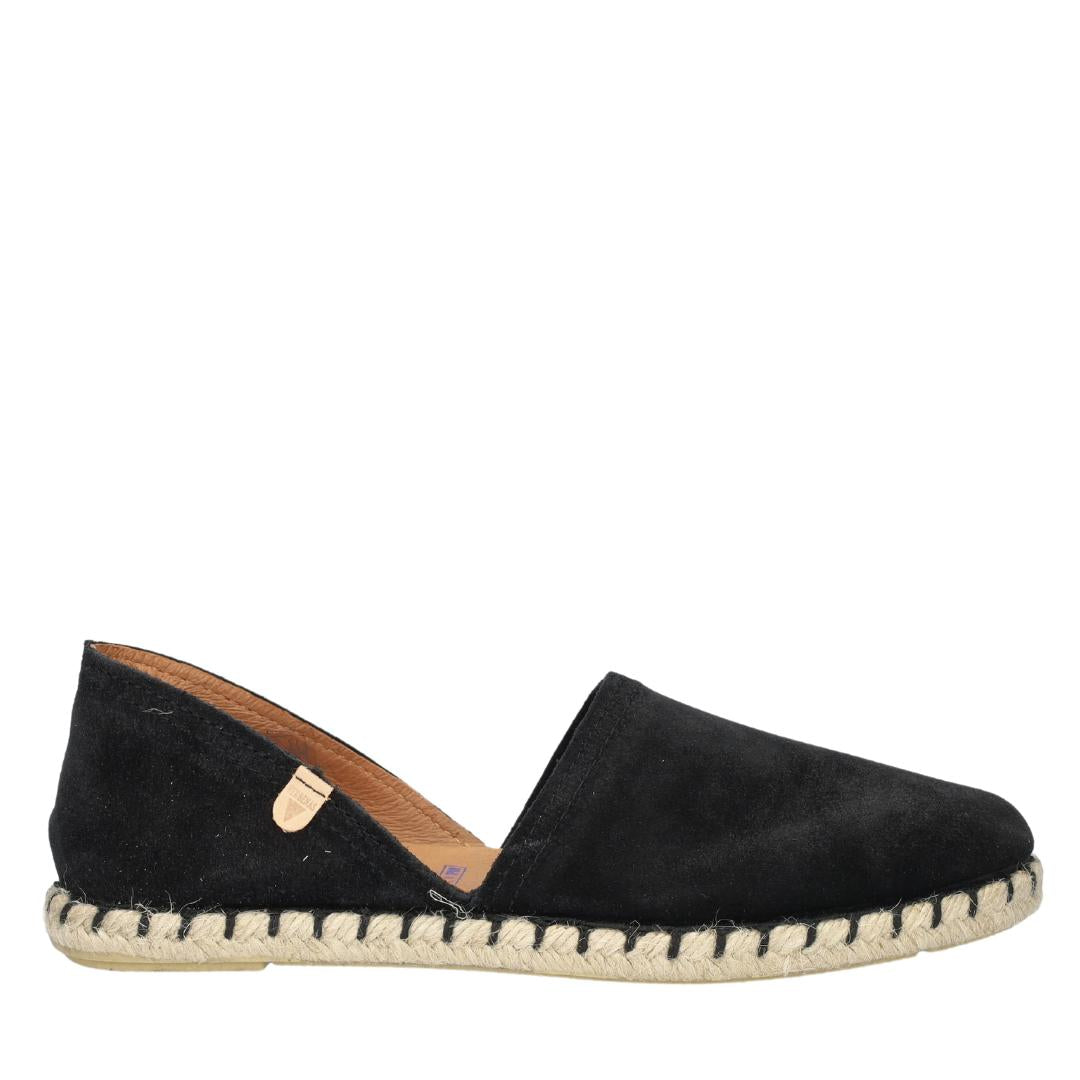 BALLERINAS + PUMPS-Zwart suède