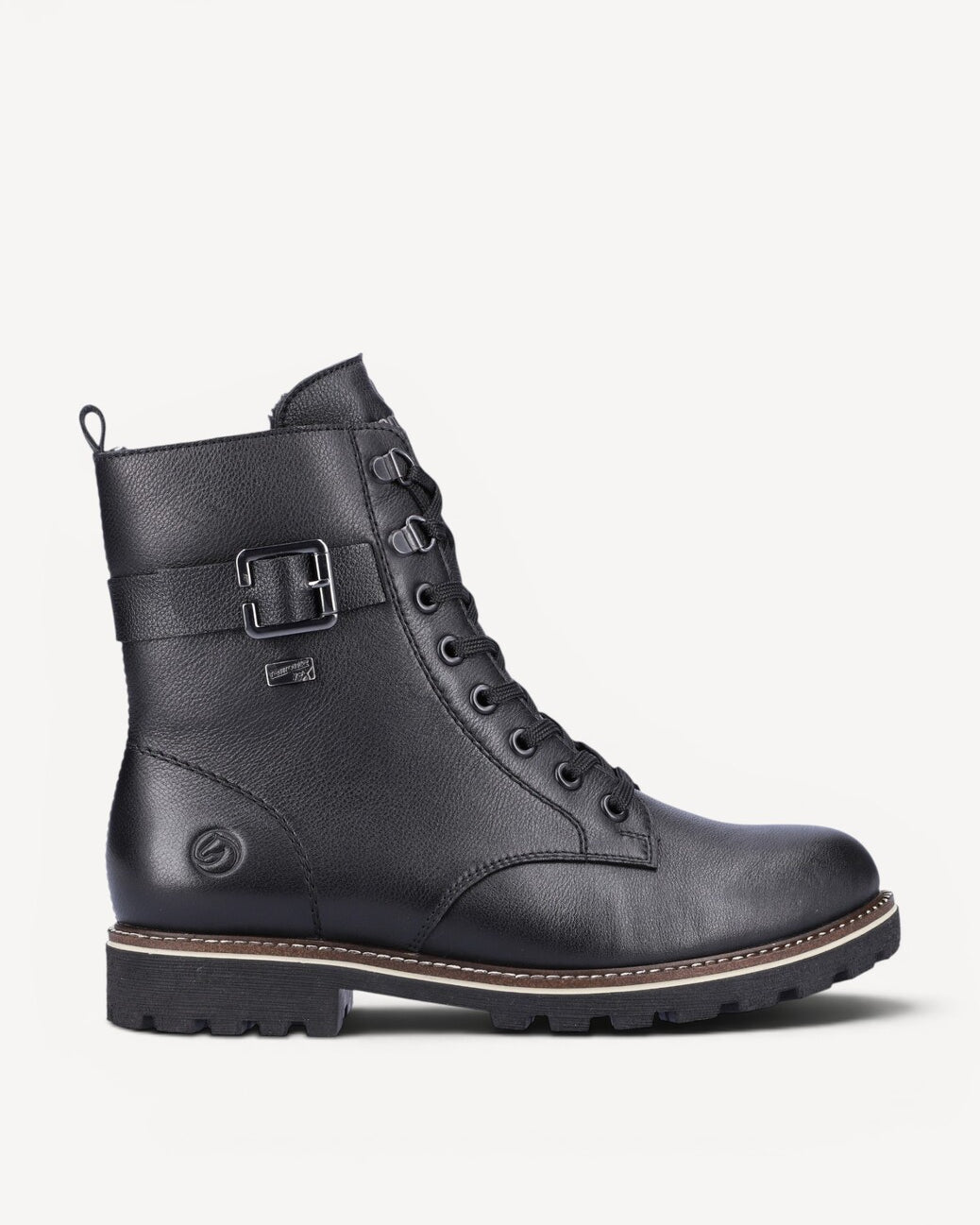 DAMES BOOTS+KORT LAARS-Zwart leer
