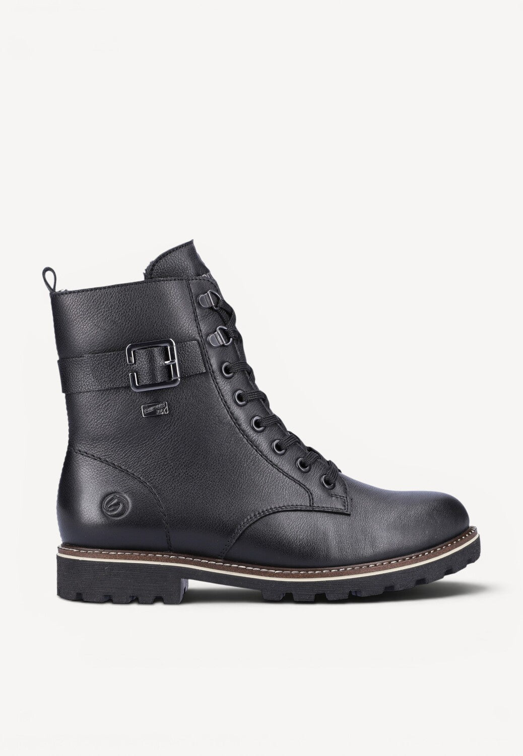 DAMES BOOTS+KORT LAARS-Zwart leer