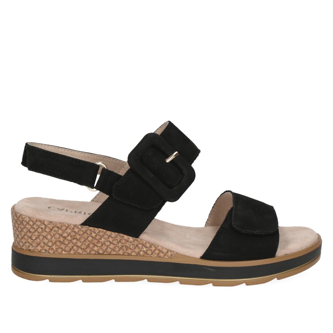 DAMES OPEN SCHOENEN-Zwart suède