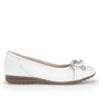 BALLERINAS + PUMPS-Wit leer