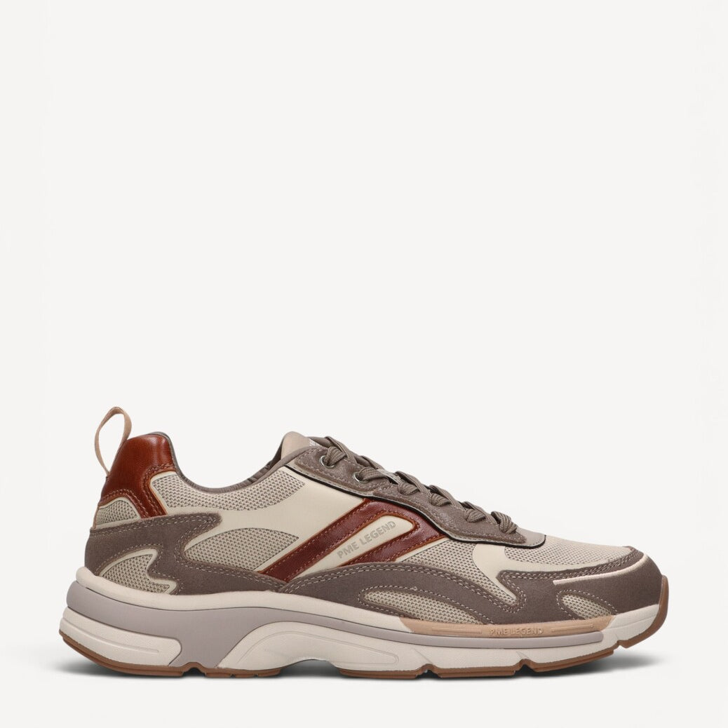 Heren veterschoenen-Beige suède/nubuck