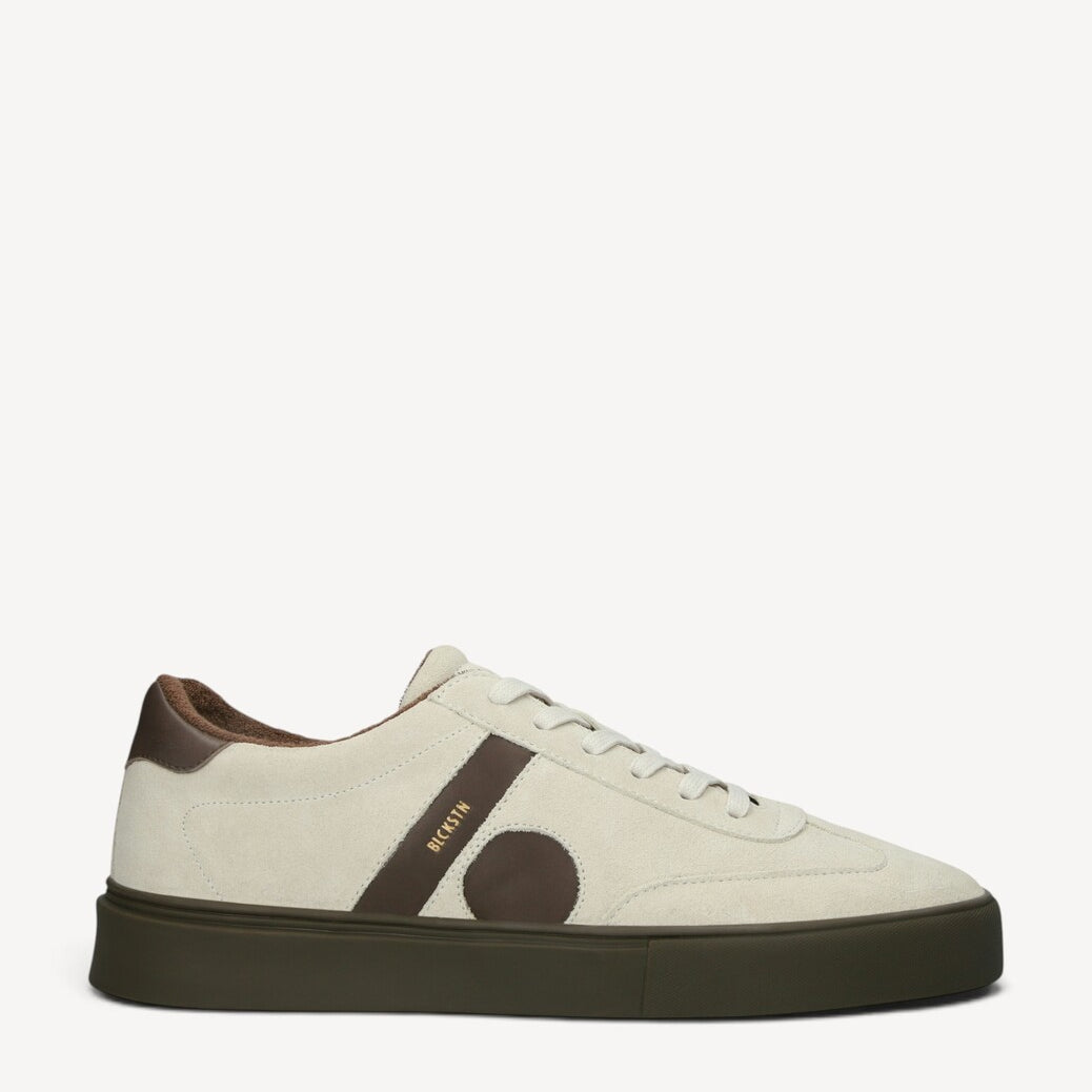 Heren veterschoenen-Beige suède/nubuck