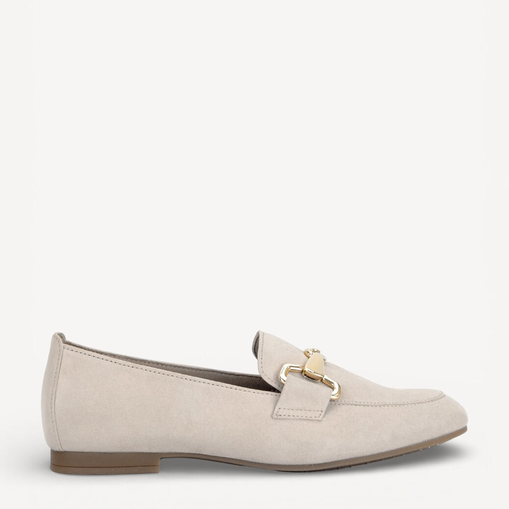 DAMES INSTAPSCHOENEN-Beige suède/nubuck