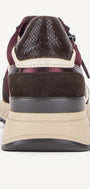 DAMES SPORTIEVE VETERSCHO-Rood suède/nubuck