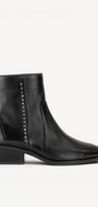 DAMES BOOTS+KORT LAARS-Zwart leer