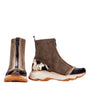 DAMES BOOTS+KORT LAARS-Beige combi kleur