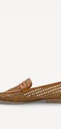 DAMES INSTAPSCHOENEN-Bruin leer